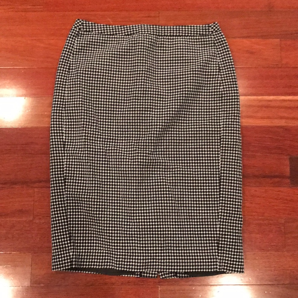 Black and White Pencil Skirt